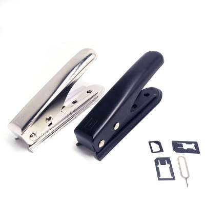 Dual Nano Sim Cutter With SIM Card Adapter & Tray Holder Eject Pin Key Tool