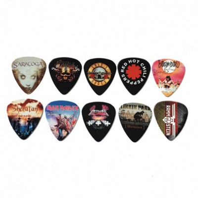 OEM Custom Logo Colorful Celluloid Guitar Picks Set